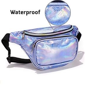 Silver/purple fanny pack